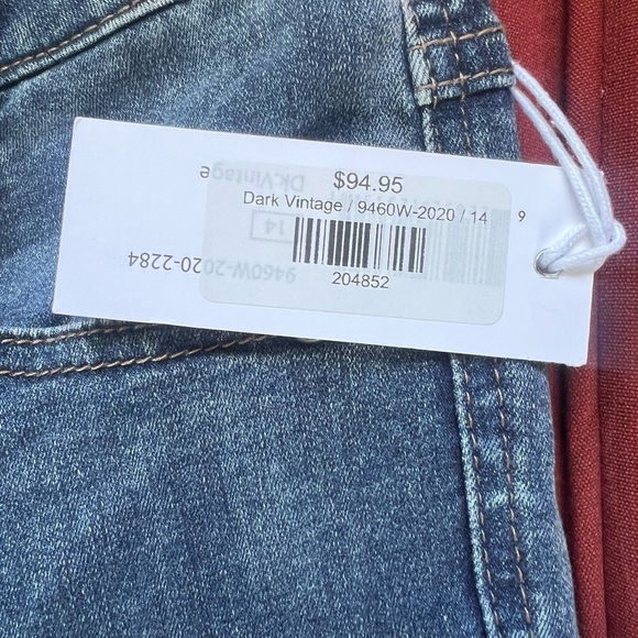 Tribal, willow tree, boutique, hugging, high-rise flare, ankle size 14 NWT - Picture 7 of 8